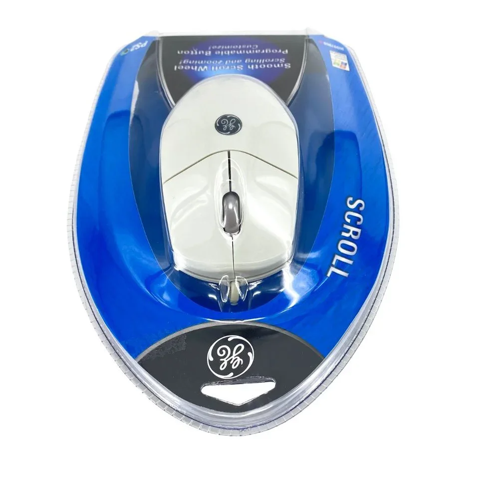 GE General Electric Smooth Scroll Wheel Mouse (97859) Programmable Ergonomic NEW